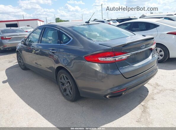 3FA6P0D97JR168966 2018 FORD FUSION Gray Rear left