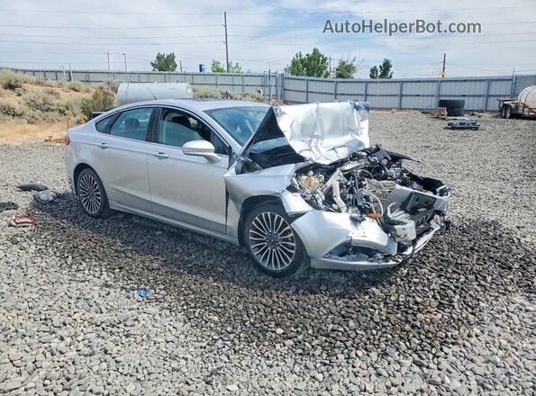 3FA6P0D98JR132400 2018 FORD FUSION Silver Przód prawy
