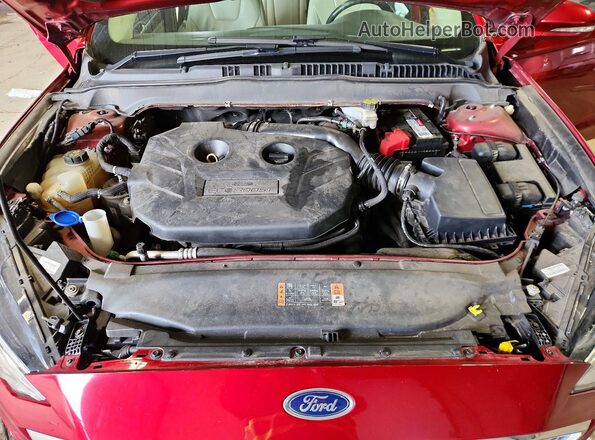 3FA6P0D9XJR212202 2018 FORD FUSION Burgundy Rear interior view