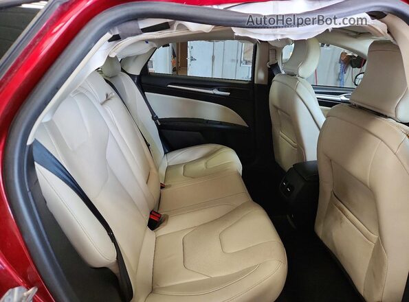 3FA6P0D9XJR212202 2018 FORD FUSION Burgundy Rear seats view