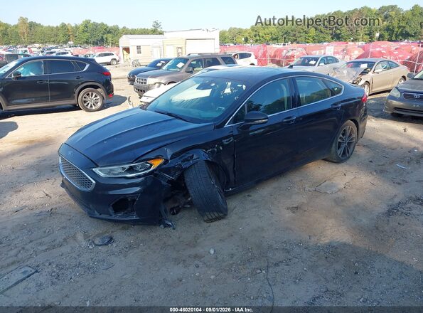 3FA6P0D9XKR263572 2019 FORD FUSION Black წინა მარცხენა ხედი სამი მეოთხედიდან