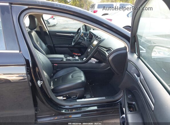 3FA6P0D9XKR263572 2019 FORD FUSION Black წინა სალონის ხედი