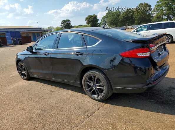 3FA6P0G71JR252582 2018 FORD FUSION Black Հետևի ձախ