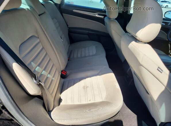 3FA6P0G72JR166925 2018 FORD FUSION Black Rear seats view