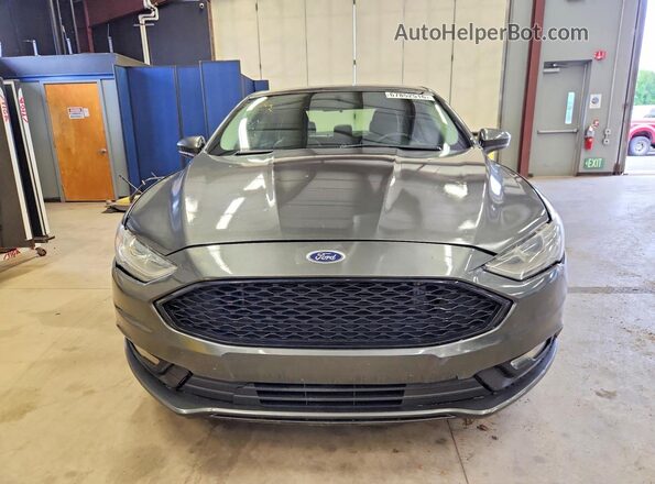 3FA6P0G75JR227006 2018 FORD FUSION Gray Вид спереду