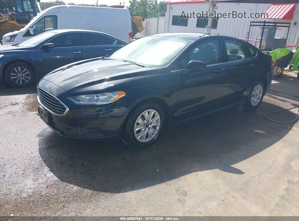3FA6P0G76LR231908 2020 FORD FUSION Черный Передняя левая четверть