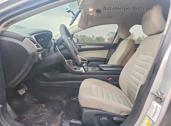 3FA6P0G78HR196733 2017 FORD FUSION Silver Widok wnętrza z przodu