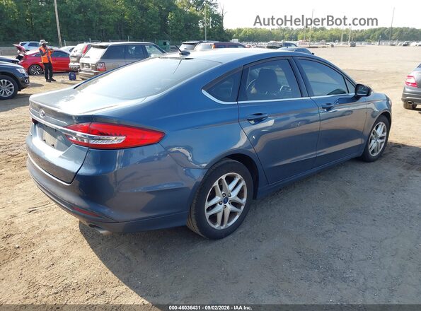 3FA6P0G79JR143710 2018 FORD FUSION Синий Задняя правая четверть