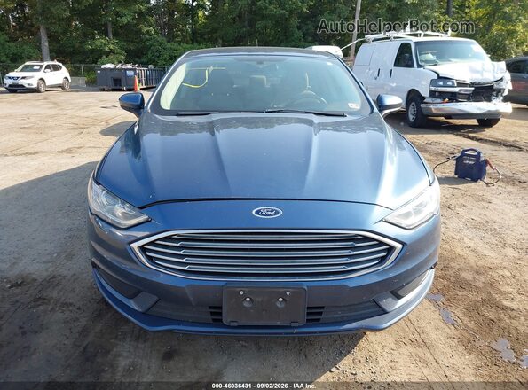 3FA6P0G79JR143710 2018 FORD FUSION Синий Вид спереди