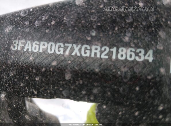 3FA6P0G7XGR218634 2016 FORD FUSION Gray ძრავის განყოფილების ხედი