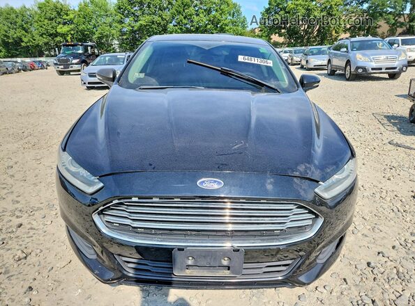 3FA6P0H70GR348632 2016 FORD FUSION Black Вид спереду