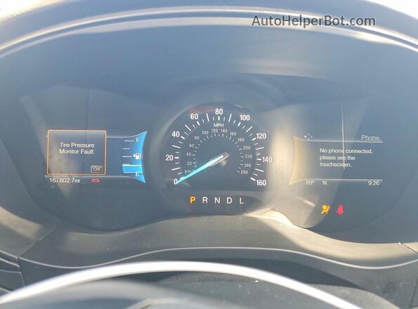 3FA6P0H70JR110755 2018 FORD FUSION Black Instrument cluster view