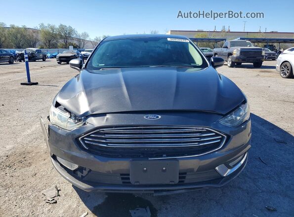 3FA6P0H70JR110755 2018 FORD FUSION Black Front view