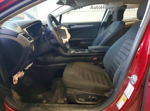 3FA6P0H70JR186590 2018 FORD FUSION Burgundy წინა სალონის ხედი
