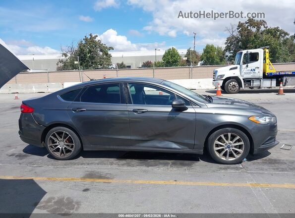 3FA6P0H71HR248525 2017 FORD FUSION Серый Вид задней части салона