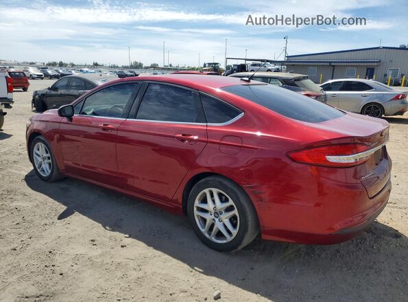 3FA6P0H71HR276972 2017 FORD FUSION Red Trasero izquierdo