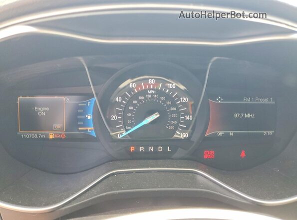 3FA6P0H71HR276972 2017 FORD FUSION Red Vista del cuadro de instrumentos