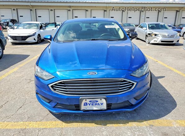 3FA6P0H73HR253645 2017 FORD FUSION Blue Դիմացի տեսք