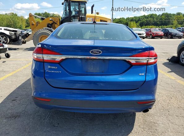 3FA6P0H73HR253645 2017 FORD FUSION Blue Հետևի տեսք