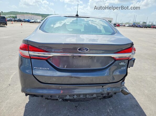 3FA6P0H73JR109664 2018 FORD FUSION Gray Հետևի տեսք
