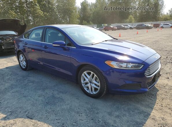 3FA6P0H74GR385327 2016 FORD FUSION Blue Передня права чверть