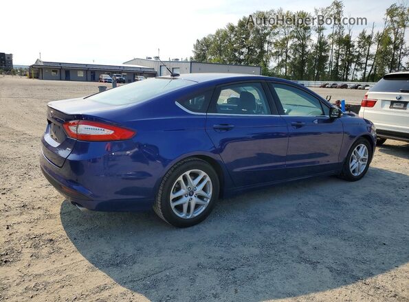 3FA6P0H74GR385327 2016 FORD FUSION Blue Задня права чверть