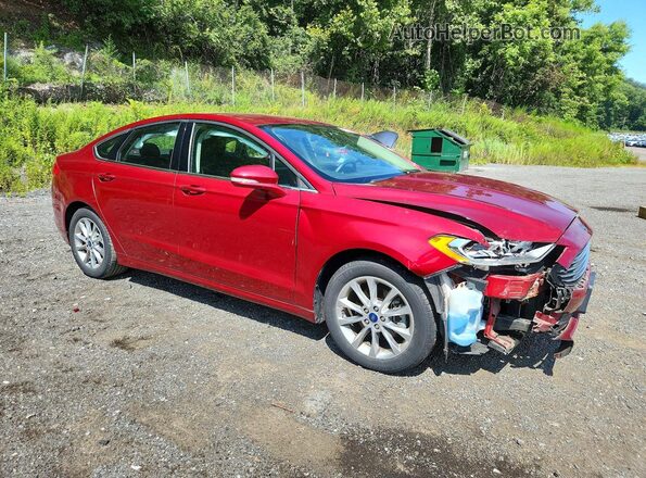 3FA6P0H74HR390738 2017 FORD FUSION Red Przód prawy