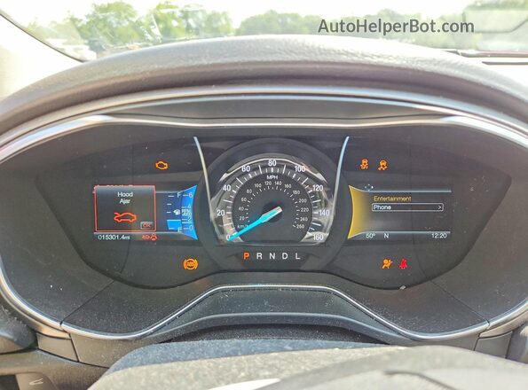 3FA6P0H74HR390738 2017 FORD FUSION Red Widok zestawu wskaźników