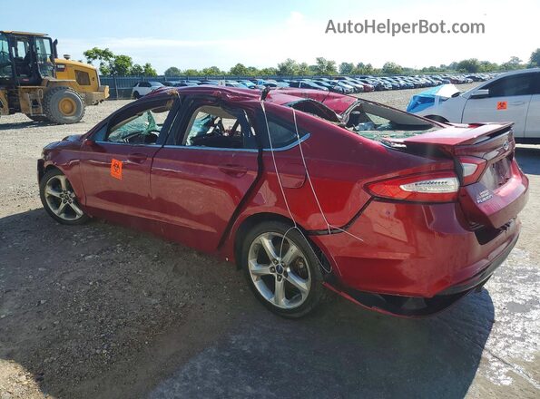 3FA6P0H76GR299324 2016 FORD FUSION Red Rear left