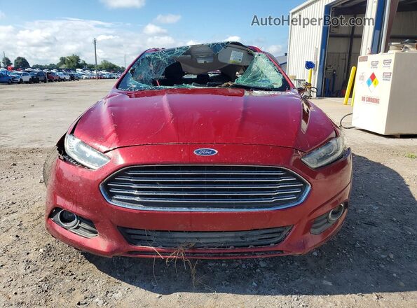 3FA6P0H76GR299324 2016 FORD FUSION Red Front view