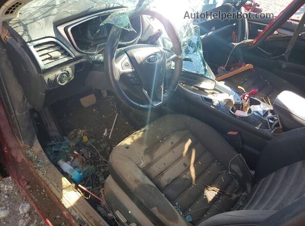 3FA6P0H76GR299324 2016 FORD FUSION Red Dashboard view