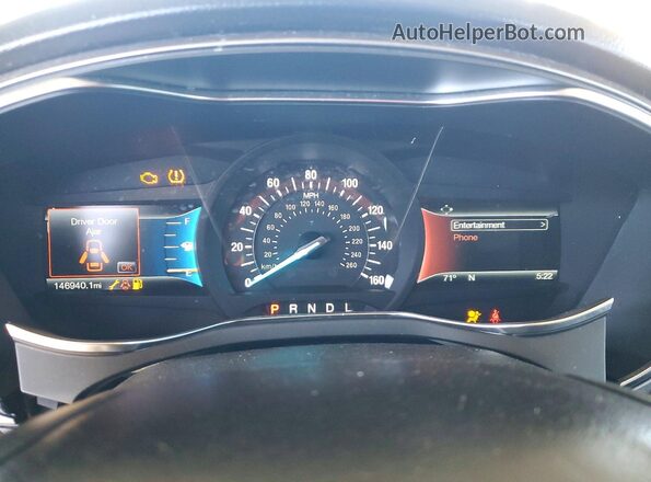 3FA6P0H76HR408544 2017 FORD FUSION Серый Вид щитка приборов