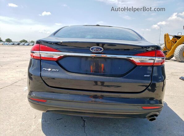 3FA6P0H78HR259392 2017 FORD FUSION Black Widok z tyłu