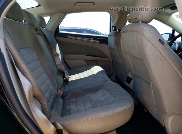 3FA6P0H78HR259392 2017 FORD FUSION Black Widok tylnych siedzeń
