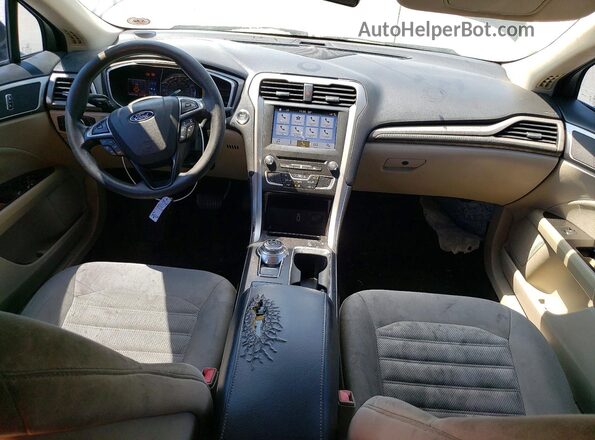 3FA6P0H78HR259392 2017 FORD FUSION Black Widok deski rozdzielczej