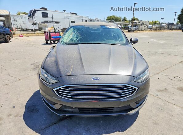 3FA6P0H78JR128761 2018 FORD FUSION Gray წინა ხედი