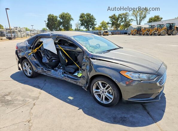 3FA6P0H78JR128761 2018 FORD FUSION Gray წინა მარჯვენა