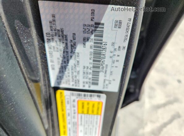 3FA6P0H78JR128761 2018 FORD FUSION Gray ძრავის განყოფილების ხედი