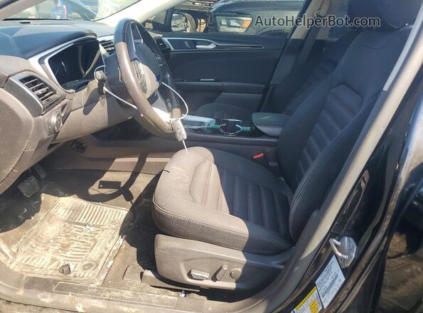3FA6P0H79GR192218 2016 FORD FUSION Black Вид салону спереду