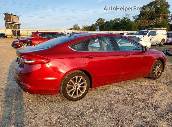 3FA6P0HD0HR240146 2017 FORD FUSION Maroon Rear right