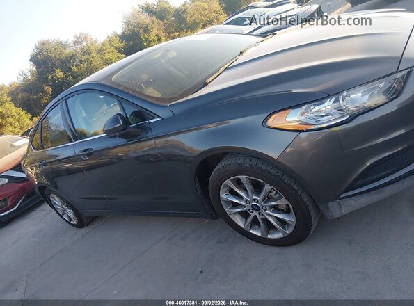 3FA6P0HD0HR289976 2017 FORD FUSION Gray უკანა სალონის ხედი