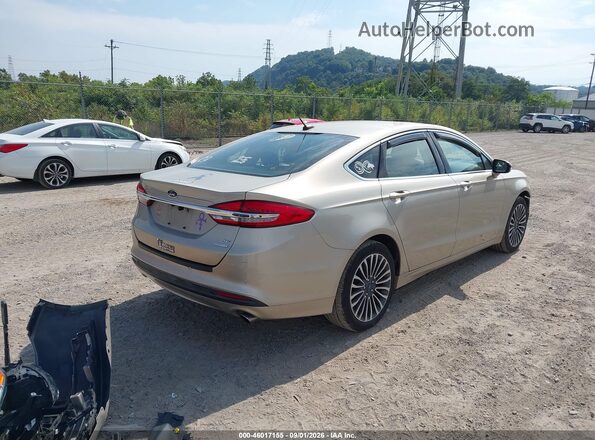 3FA6P0HD1JR239187 2018 FORD FUSION Бежевый Задняя правая четверть