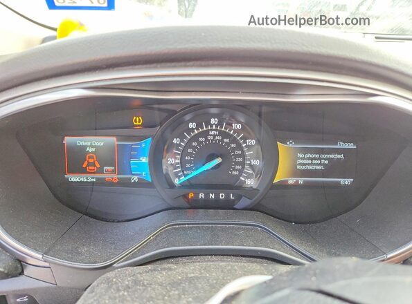 3FA6P0HD2LR185336 2020 FORD FUSION Black Սարքավորումների վահանակի տեսք