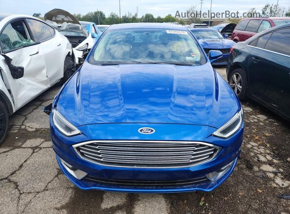3FA6P0HD3HR406191 2017 FORD FUSION Blue Вид спереду