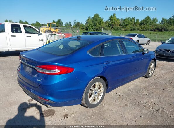 3FA6P0HD3JR228336 2018 FORD FUSION Blue Հետևի աջ