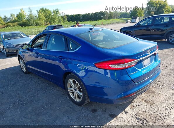 3FA6P0HD3JR228336 2018 FORD FUSION Blue Հետևի ձախ