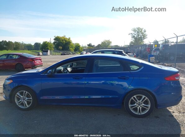 3FA6P0HD3JR228336 2018 FORD FUSION Blue Սալոնի 360 աստիճան տեսք