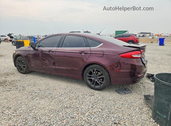 3FA6P0HD3JR256878 2018 FORD FUSION Red Rear left