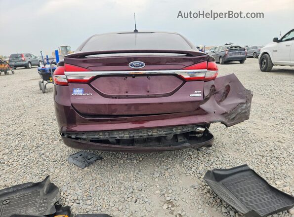 3FA6P0HD3JR256878 2018 FORD FUSION Red Rear view