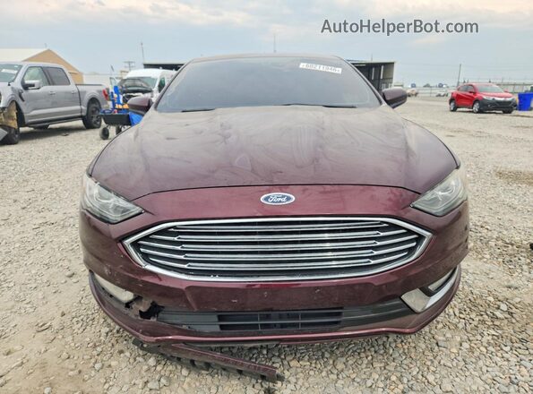 3FA6P0HD3JR256878 2018 FORD FUSION Red Front view